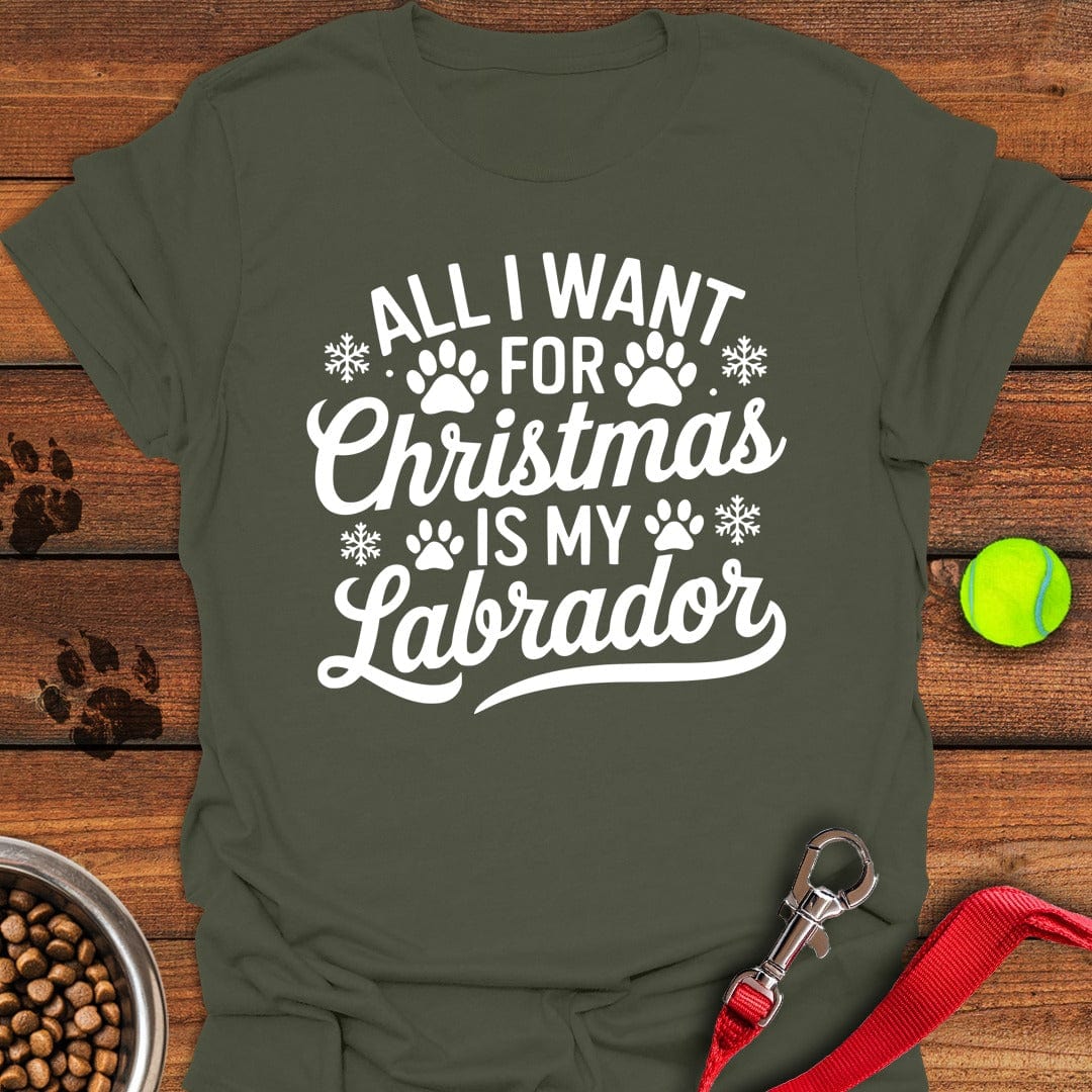 Labrador Christmas T-Shirt Classic Dog Clothing Unique Dog Presents