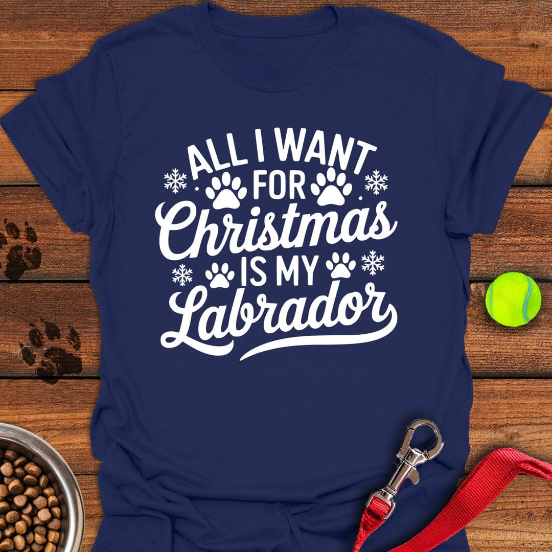 Labrador Christmas T-Shirt Classic Dog Clothing Unique Dog Presents