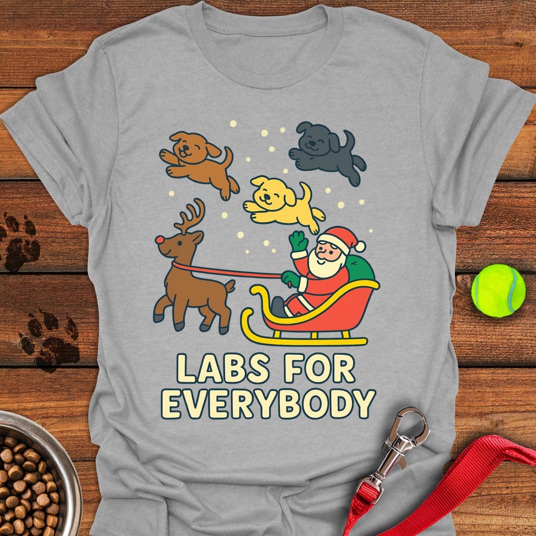 Labrador Christmas T-Shirt Energetic Dog Apparel Mother's Day Gifts For For Mom From Daughter