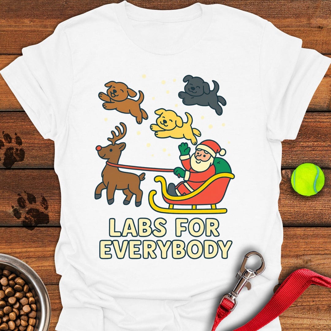 Labrador Christmas T-Shirt Energetic Dog Apparel Mother's Day Gifts For For Mom From Daughter