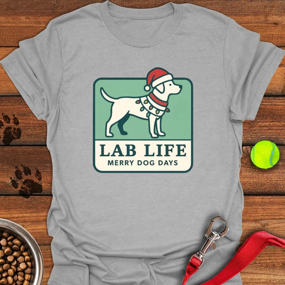 Labrador Christmas T-Shirt Gentle Dog Clothing Gifts For Dog Parents