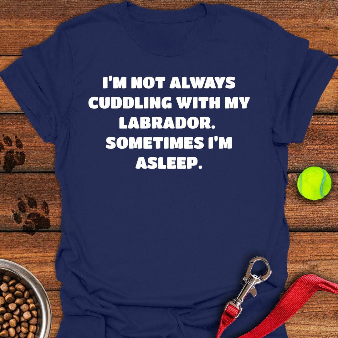 Labrador Cuddling T-Shirt Sweet Dog Clothing Mother's Day Presents Ideas 2025