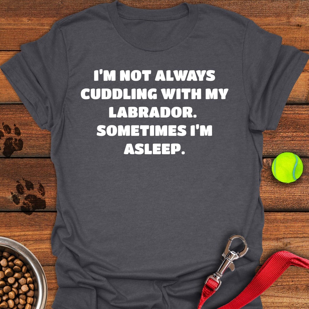Labrador Cuddling T-Shirt Sweet Dog Clothing Mother's Day Presents Ideas 2025
