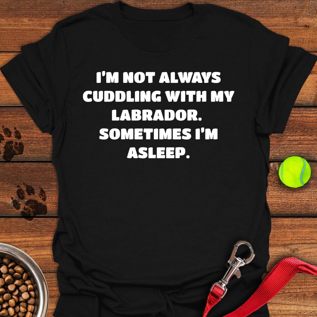 Labrador Cuddling T-Shirt Sweet Dog Clothing Mother's Day Presents Ideas 2025