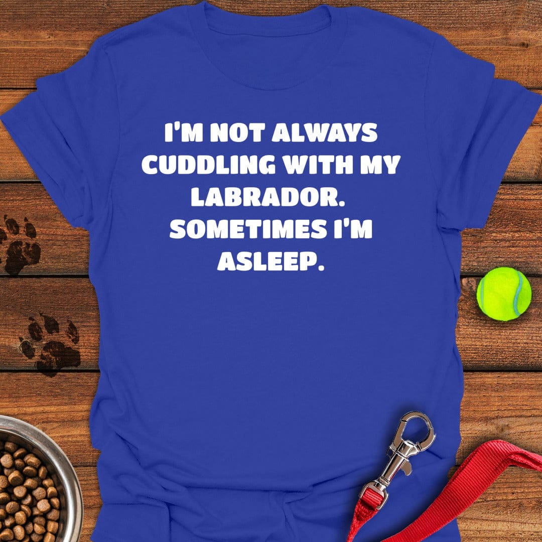 Labrador Cuddling T-Shirt Sweet Dog Clothing Mother's Day Presents Ideas 2025