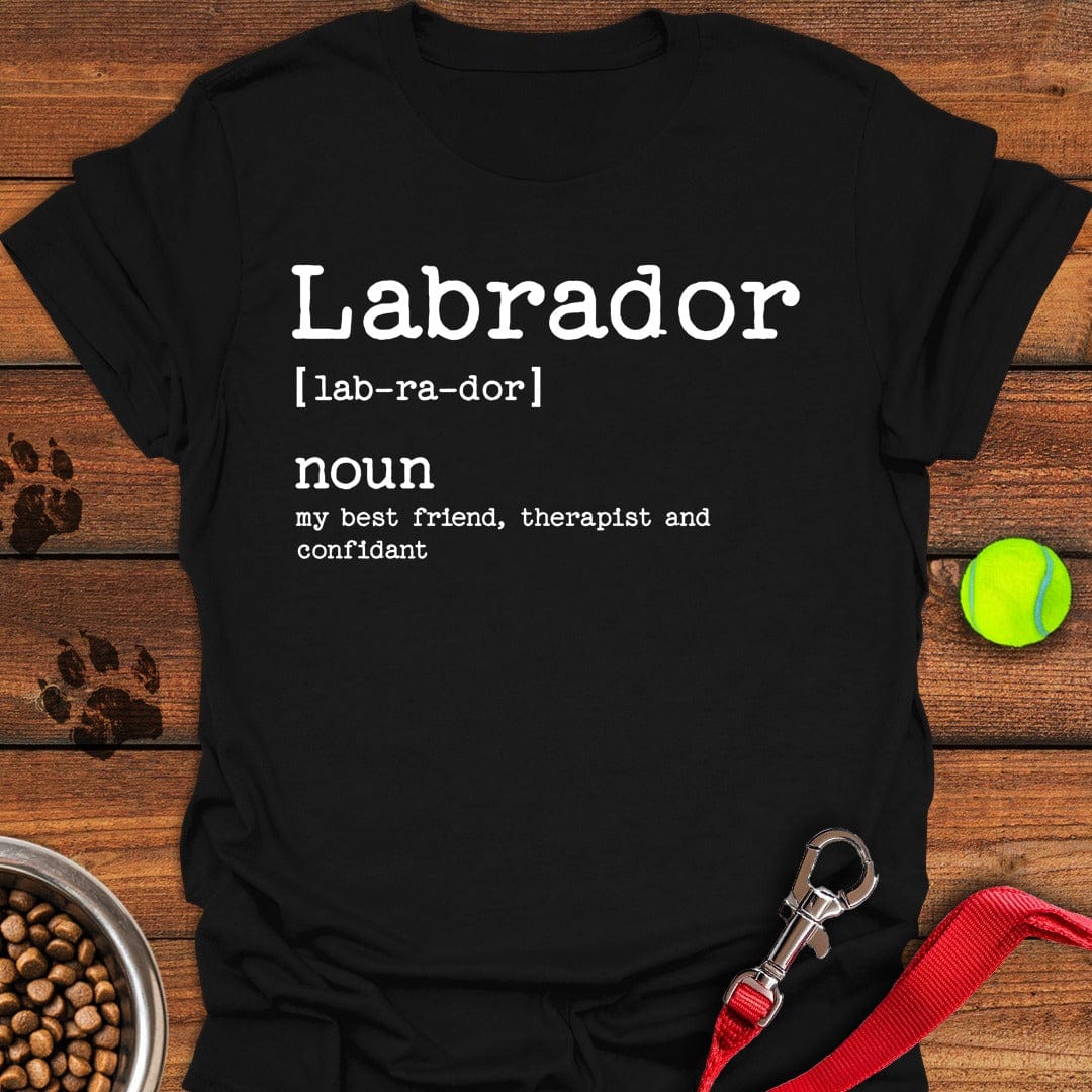 Labrador Dictionary T-Shirt Silly Dog Apparel Awesome Dog Lover Gifts