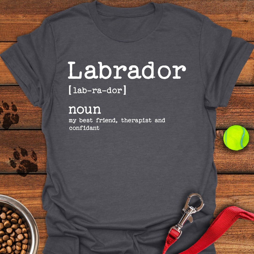 Labrador Dictionary T-Shirt Silly Dog Apparel Awesome Dog Lover Gifts