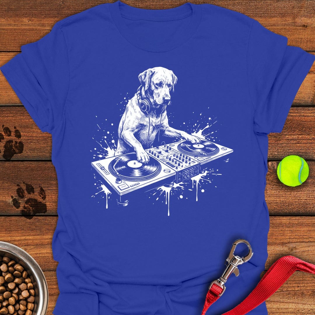 labrador DJ T-Shirt Adorable Dog Clothing Dog Dad Fathers Day Gifts