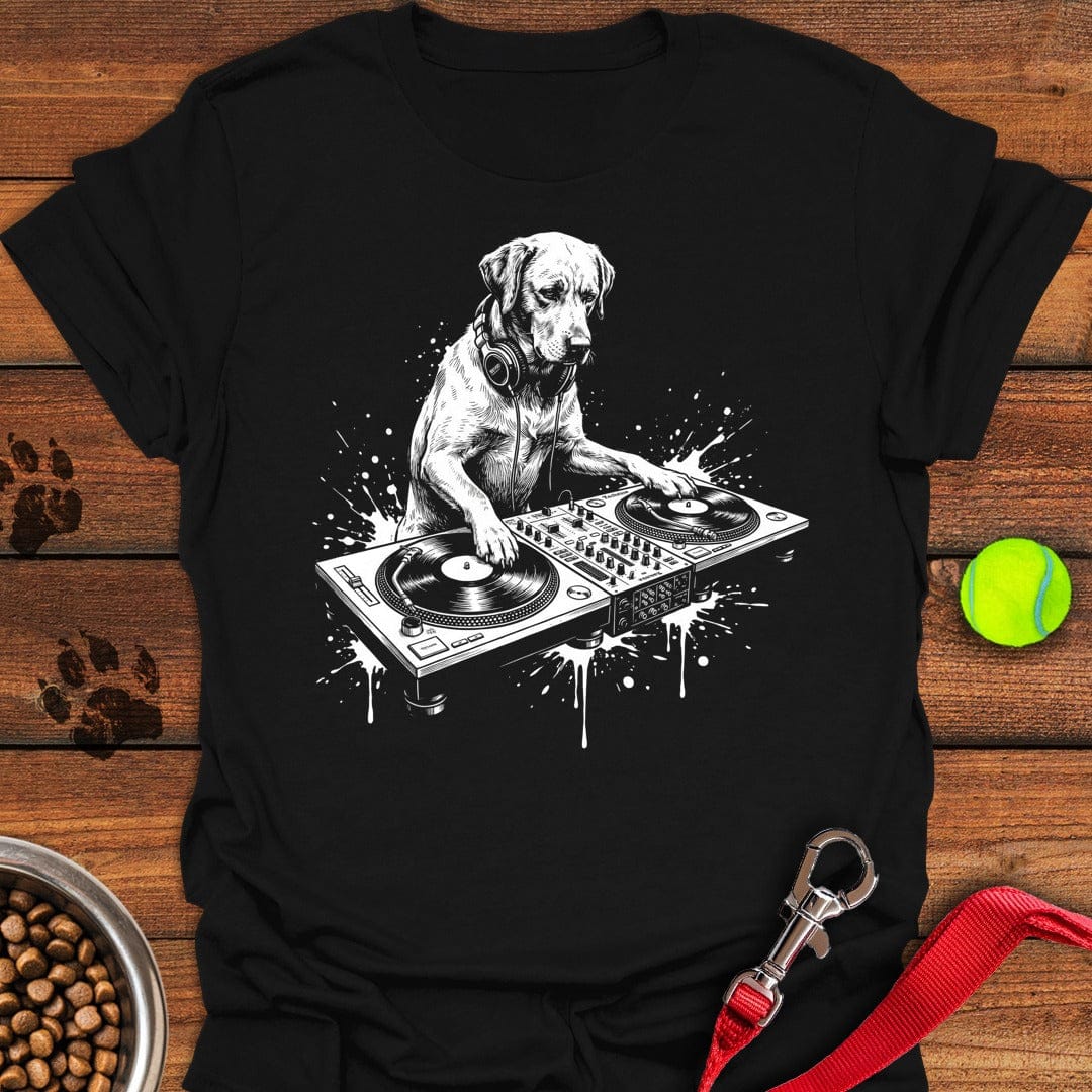 labrador DJ T-Shirt Adorable Dog Clothing Dog Dad Fathers Day Gifts