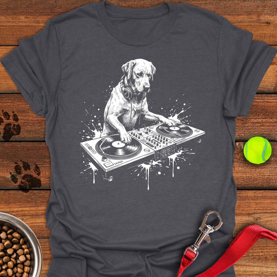 labrador DJ T-Shirt Adorable Dog Clothing Dog Dad Fathers Day Gifts