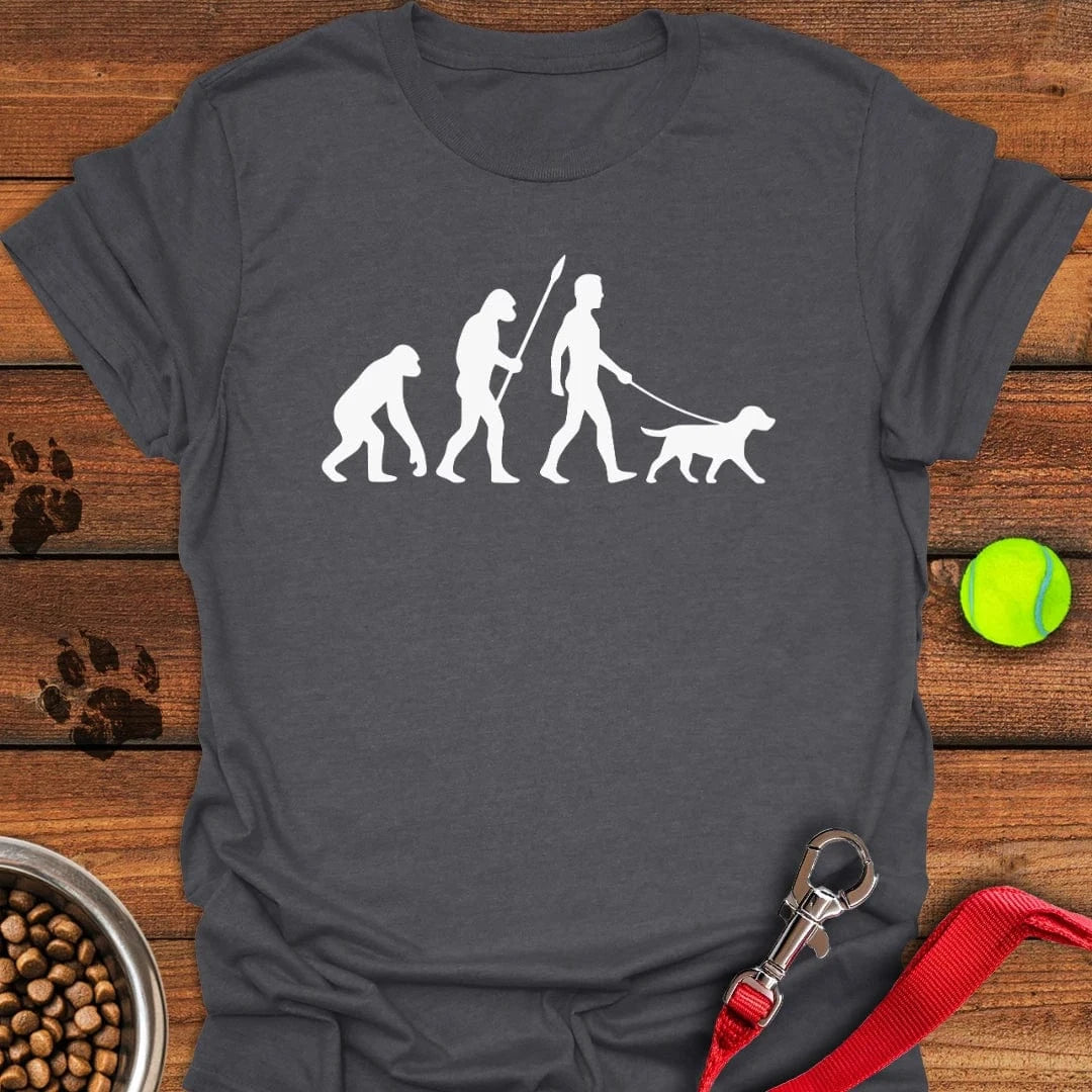 Labrador Evolution Walking T-Shirt Energetic Dog Clothing Good Gifts For Dads
