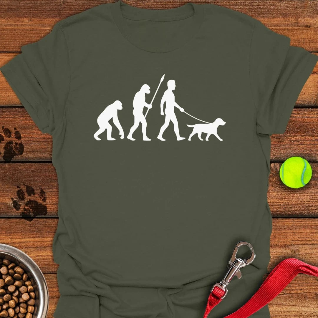 Labrador Evolution Walking T-Shirt Energetic Dog Clothing Good Gifts For Dads
