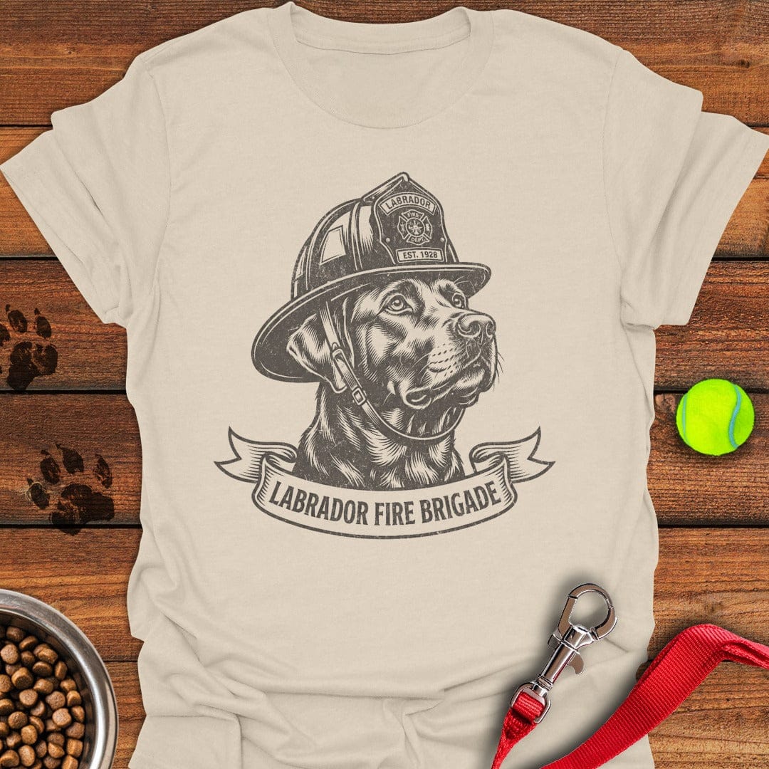 Labrador Fire Dog T-Shirt Sweet Dog Clothing Dad Fathers Day Gifts