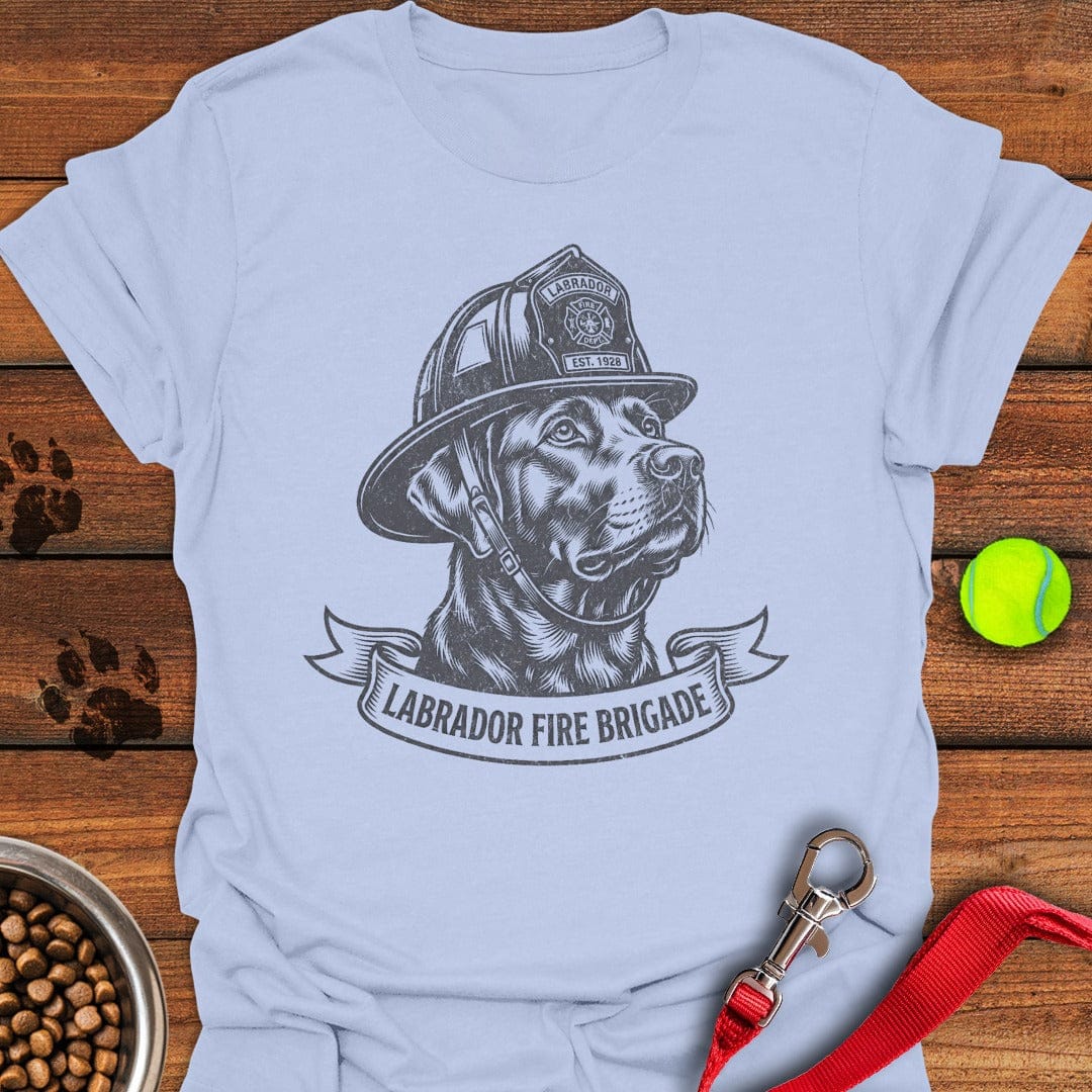 Labrador Fire Dog T-Shirt Sweet Dog Clothing Dad Fathers Day Gifts