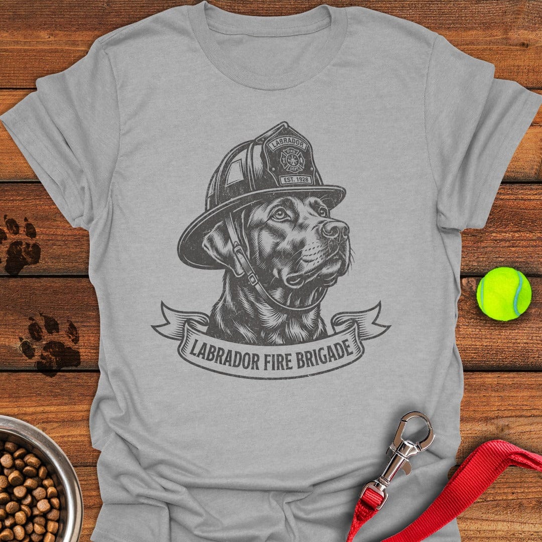 Labrador Fire Dog T-Shirt Sweet Dog Clothing Dad Fathers Day Gifts
