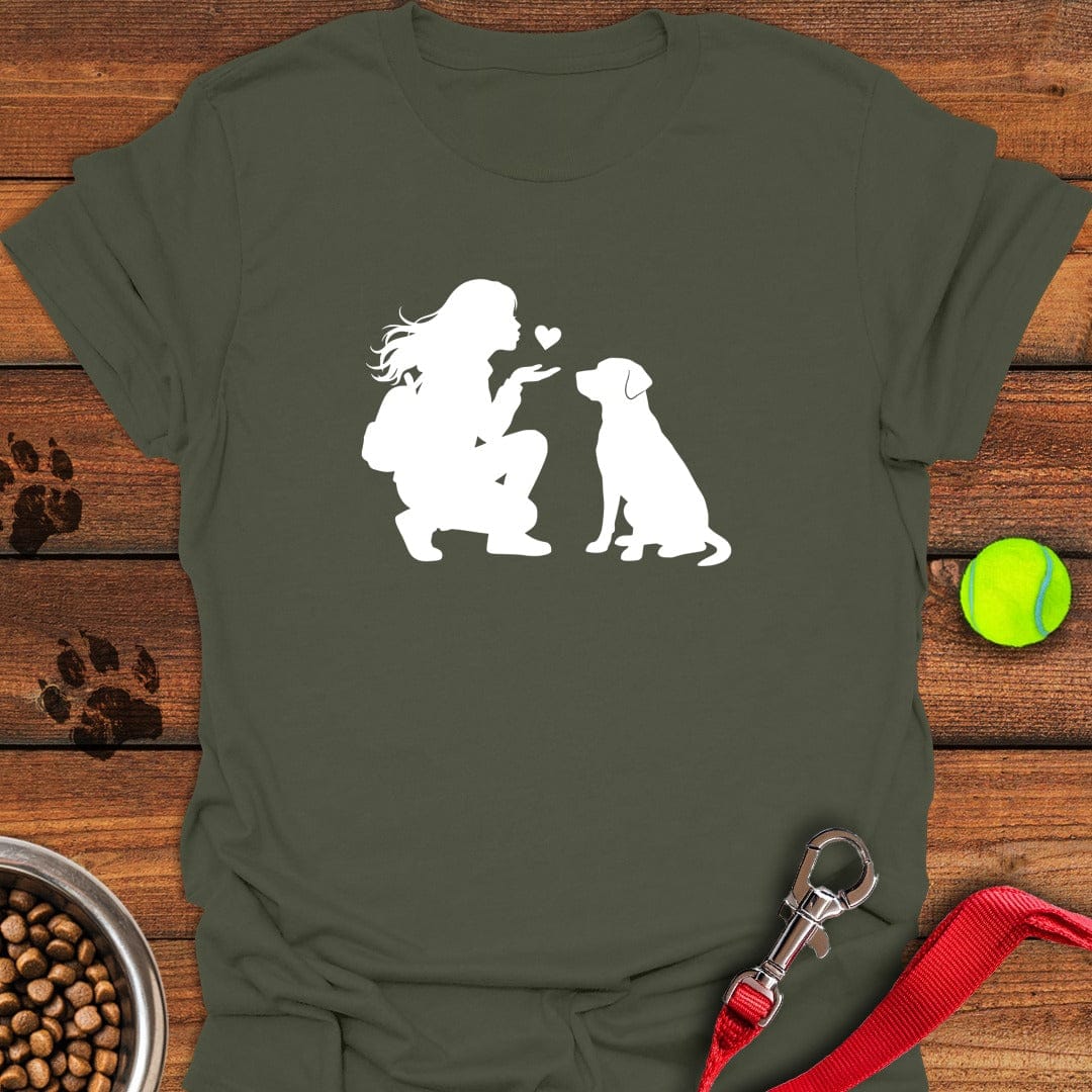 Labrador Girl Love T-Shirt Loyal Dog Apparel Gifts For Dog Lovers