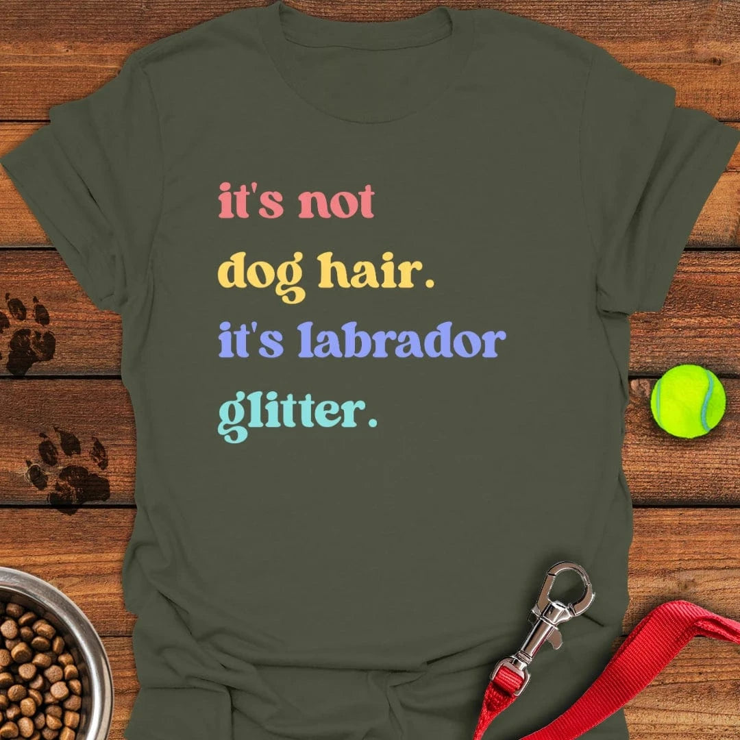 Labrador Glitter T-Shirt Lucky Dog Clothing Best Father's Day Gifts