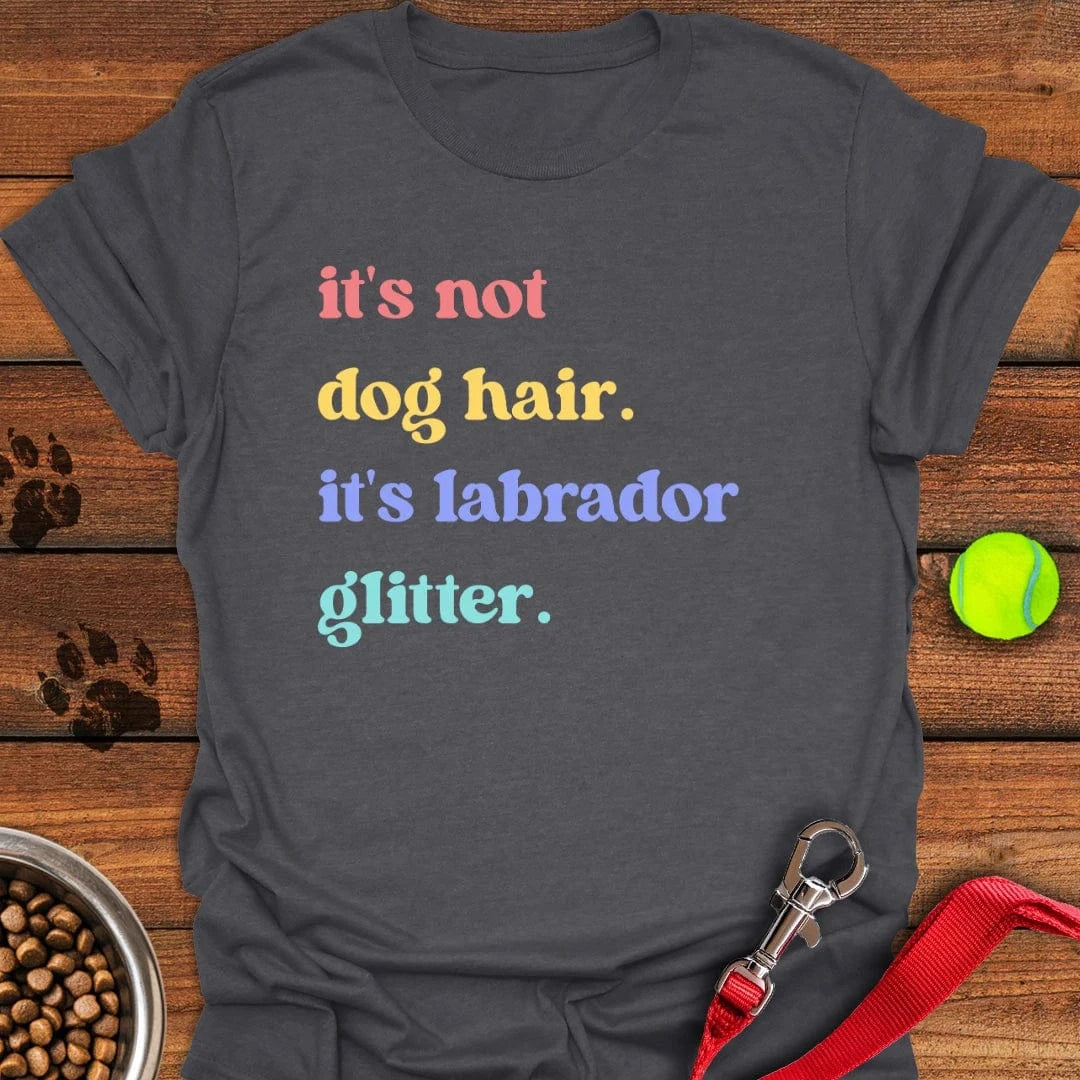 Labrador Glitter T-Shirt Lucky Dog Clothing Best Father's Day Gifts