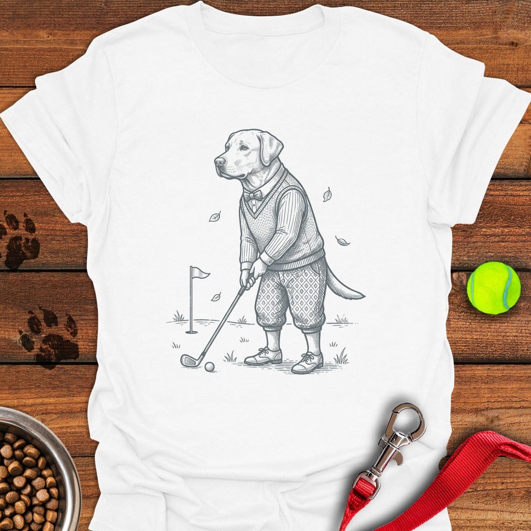 Labrador Golfer T-Shirt Lovely Dog Clothing Mother's Day Gifts From Daughter