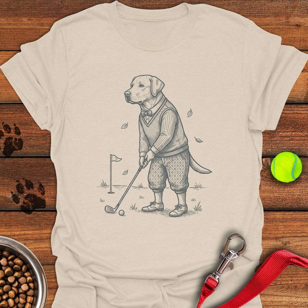 Labrador Golfer T-Shirt Lovely Dog Clothing Mother's Day Gifts From Daughter