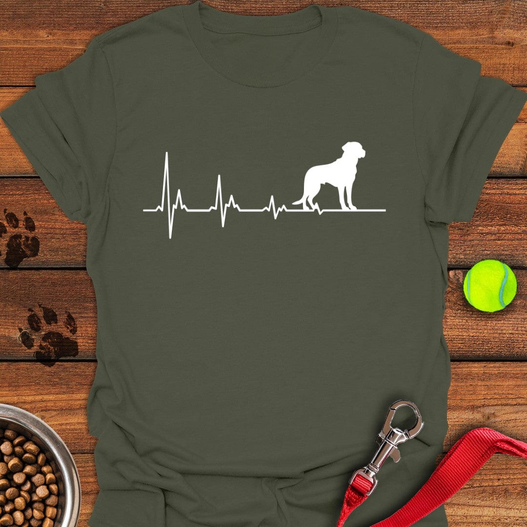 Labrador Heartbeat T-Shirt Wild Dog Clothes Dog Themed Gifts