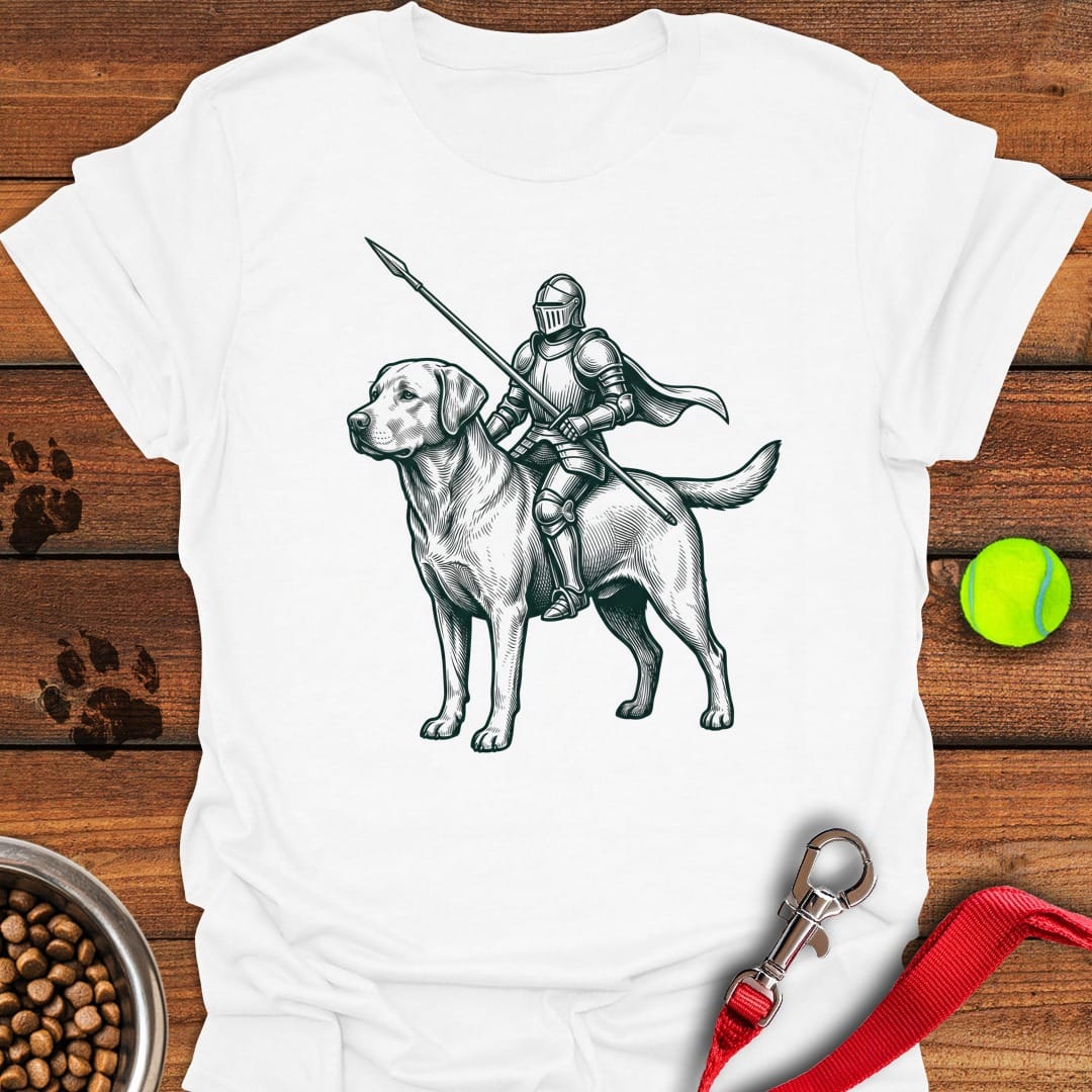 Labrador Knight T-Shirt Shy Dog Clothing Father's Day Gifts For Husband