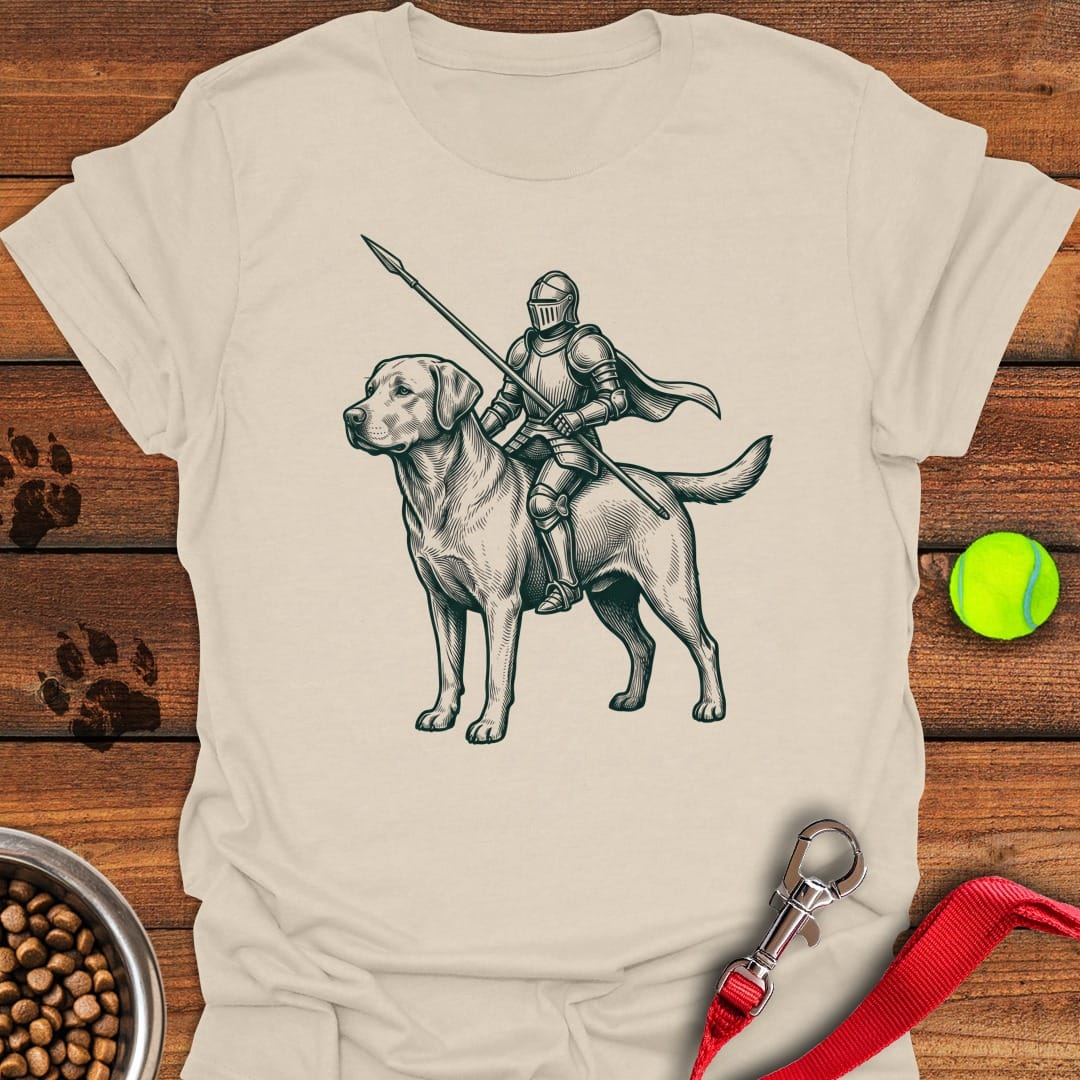 Labrador Knight T-Shirt Shy Dog Clothing Father's Day Gifts For Husband