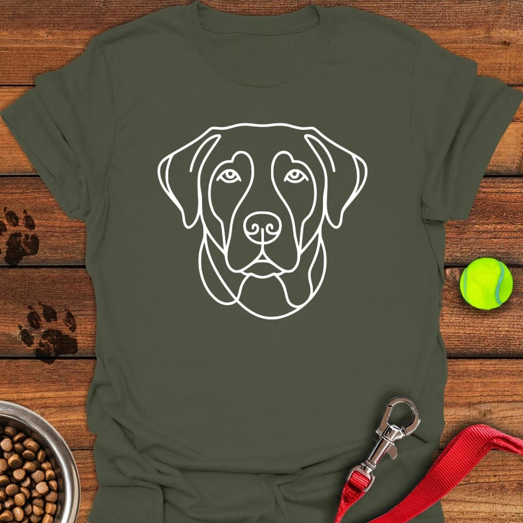 Labrador Line Art T-Shirt Brave Dog Clothes Mother'S Day Gift For Daughter From Mom