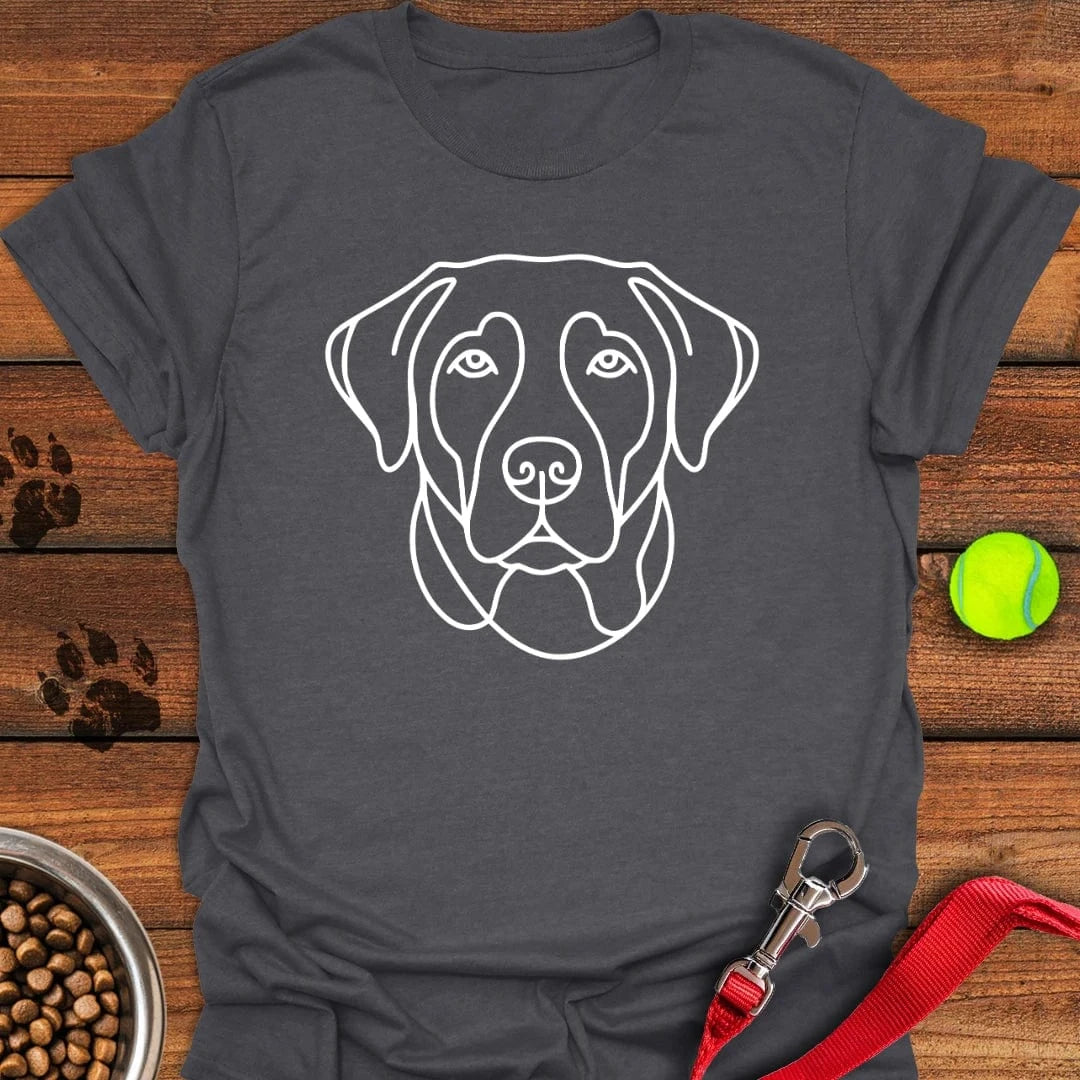 Labrador Line Art T-Shirt Brave Dog Clothes Mother'S Day Gift For Daughter From Mom