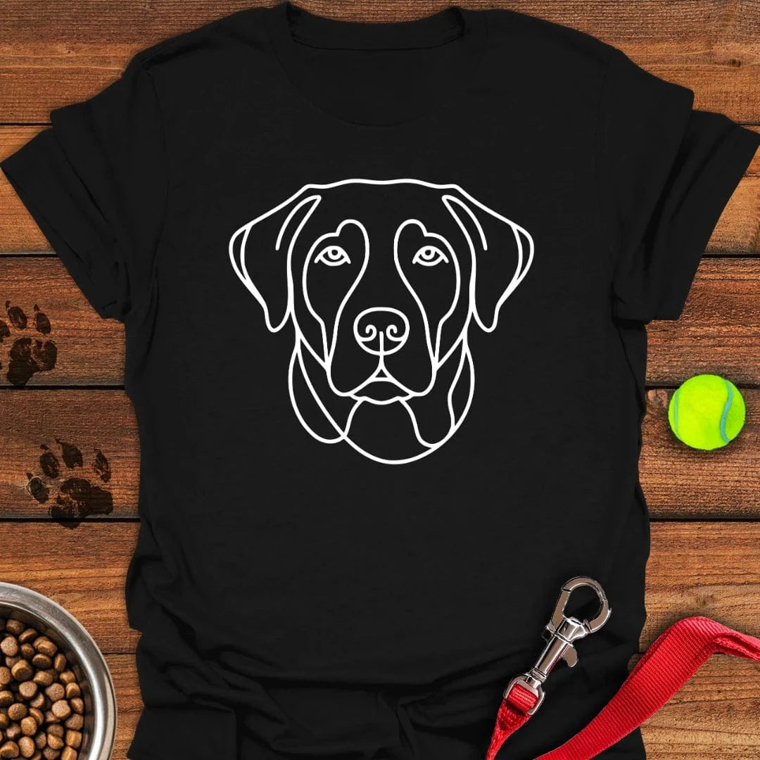 Labrador Line Art T-Shirt Brave Dog Clothes Mother'S Day Gift For Daughter From Mom