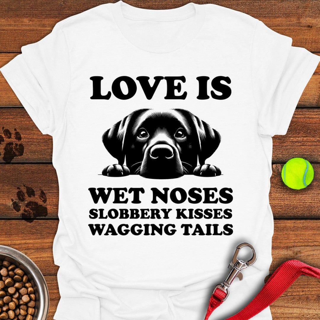 Labrador Love Is... T-Shirt Classic Dog Clothing Mother's Day Presents For Grandma