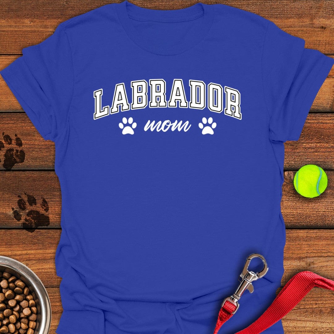 Labrador Mom T-Shirt Lazy Dog Clothes Mother's Day Presents For Mom