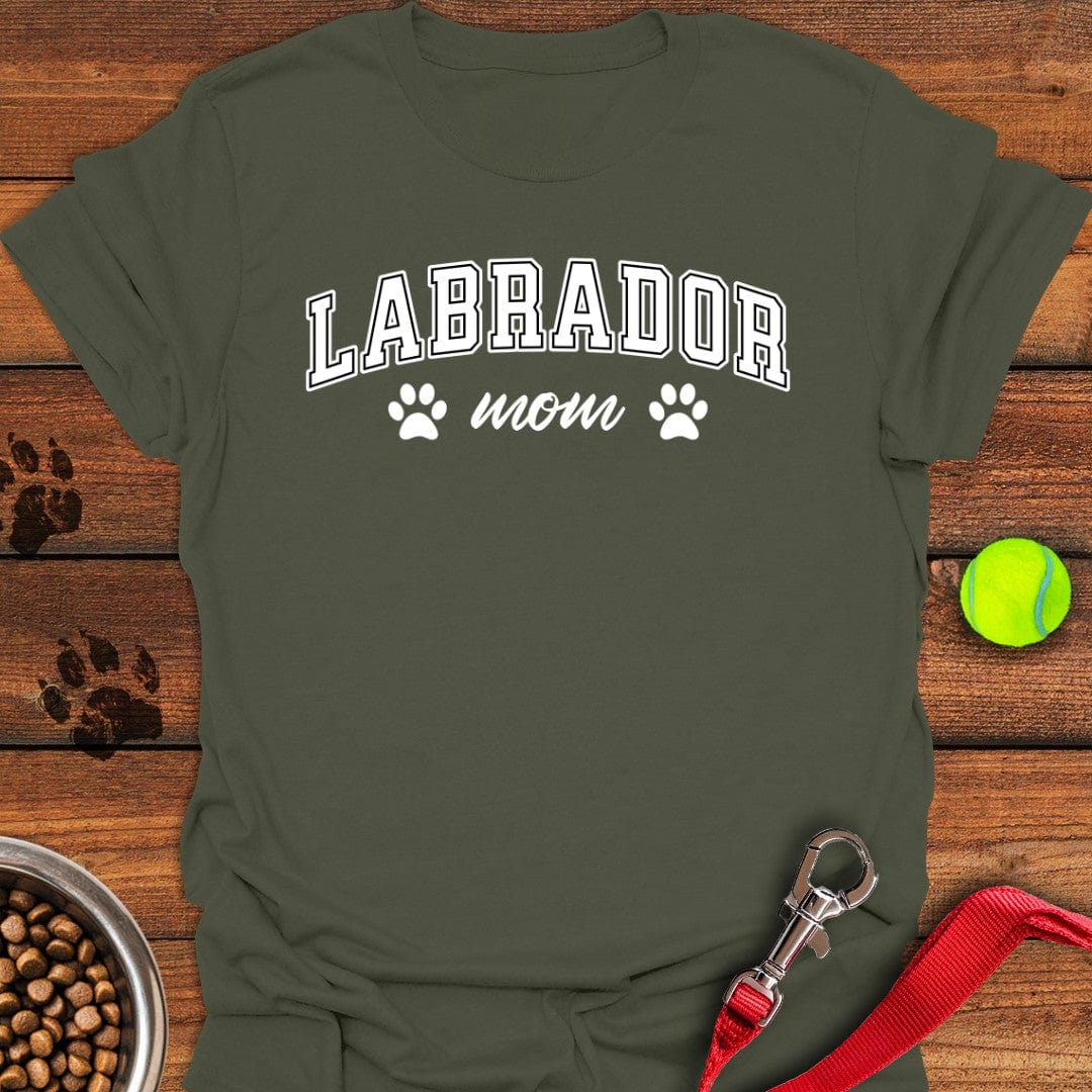 Labrador Mom T-Shirt Lazy Dog Clothes Mother's Day Presents For Mom