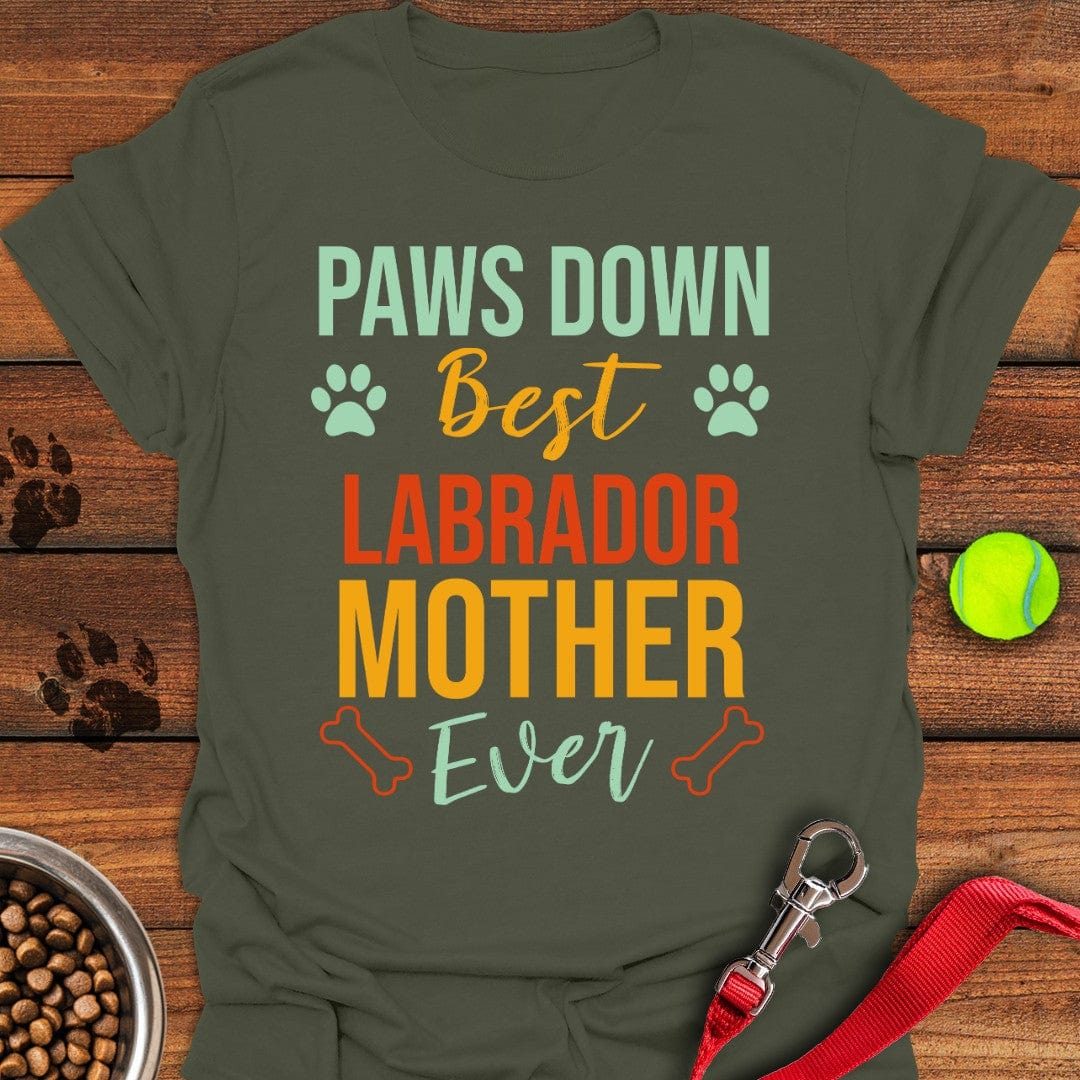 Labrador Mother T-Shirt Playful Dog Clothes Best Gifts For Pet Dog Lovers
