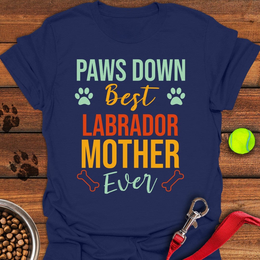 Labrador Mother T-Shirt Playful Dog Clothes Best Gifts For Pet Dog Lovers
