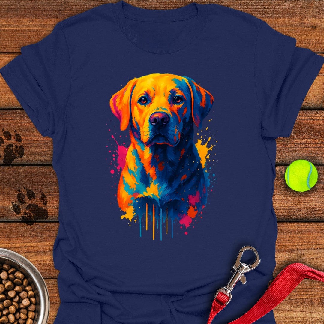 Labrador Painting Graphic T-Shirt Lazy Dog Clothes Awesome Mother's Day Gifts For Mom