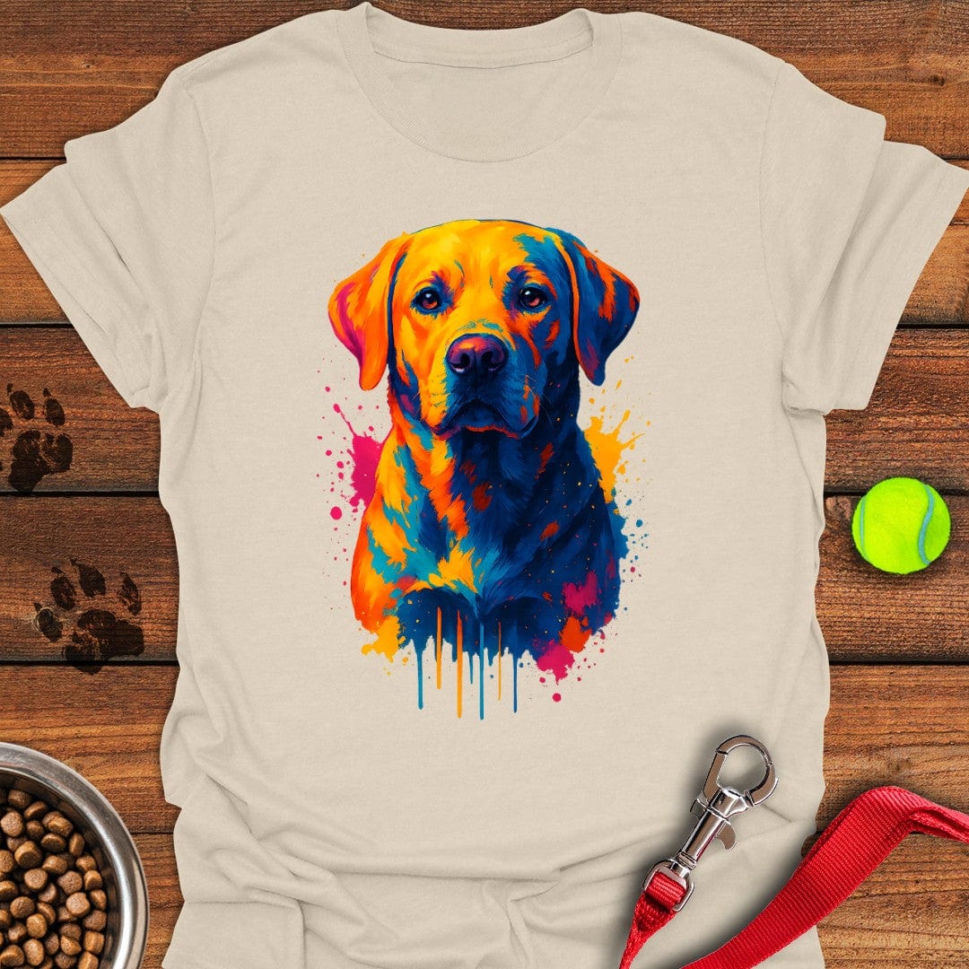 Labrador Painting Graphic T-Shirt Lazy Dog Clothes Awesome Mother's Day Gifts For Mom
