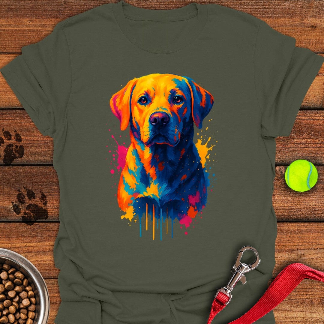 Labrador Painting Graphic T-Shirt Lazy Dog Clothes Awesome Mother's Day Gifts For Mom