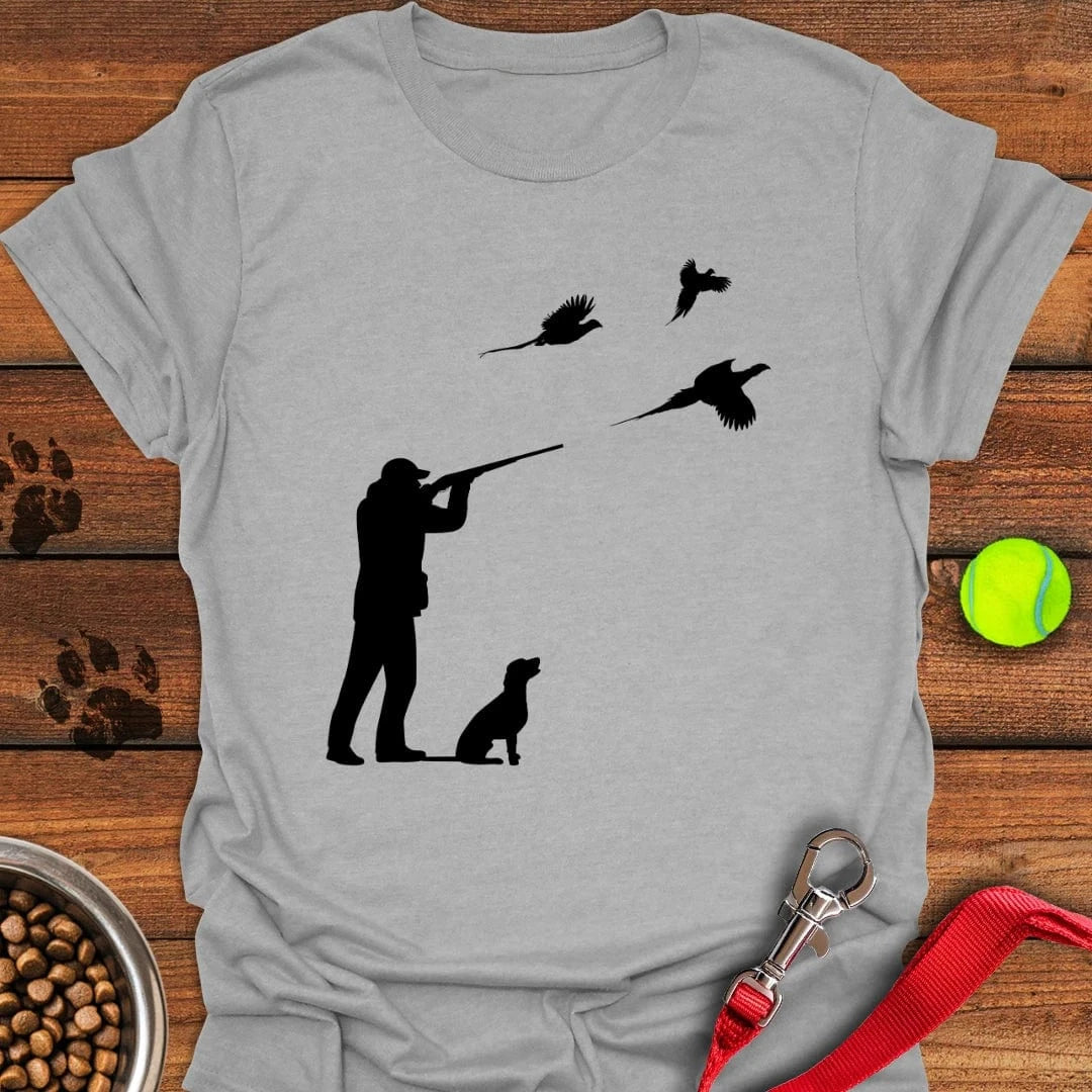 Labrador Pheasant Hunting T-Shirt Shy Dog Clothes Best Gifts For Dog Pet Lovers