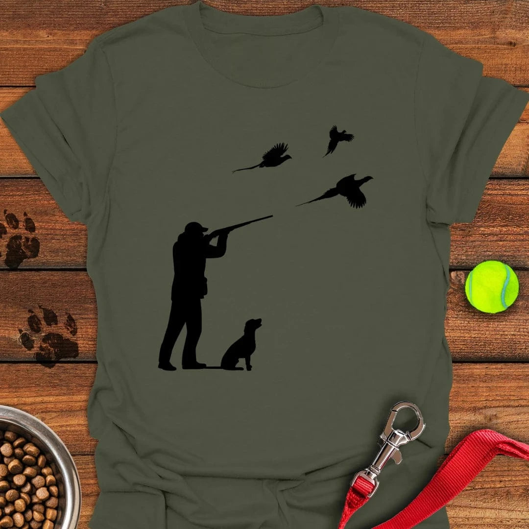 Labrador Pheasant Hunting T-Shirt Shy Dog Clothes Best Gifts For Dog Pet Lovers