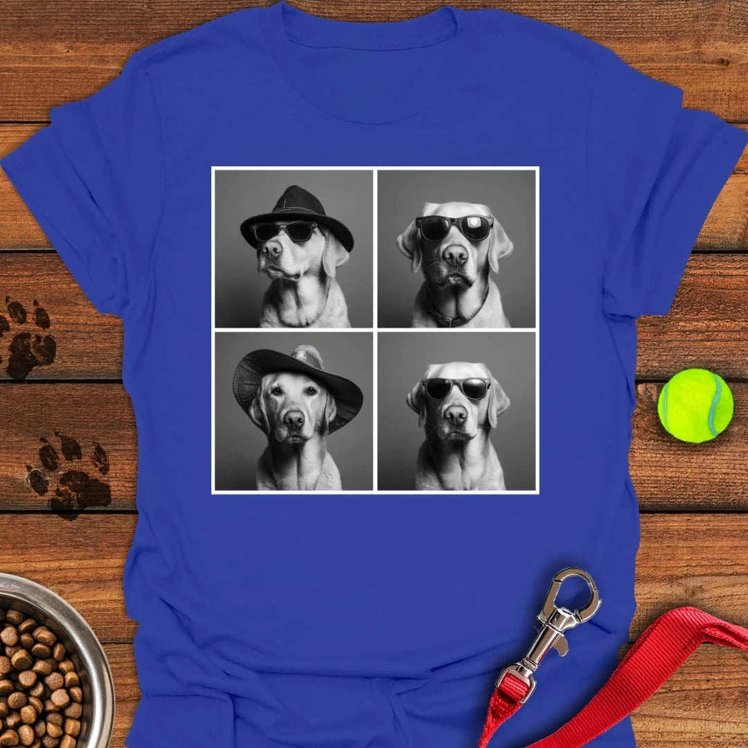 Labrador Photobooth T-Shirt Happy Dog Clothing Cute Themed Dog Gift Ideas