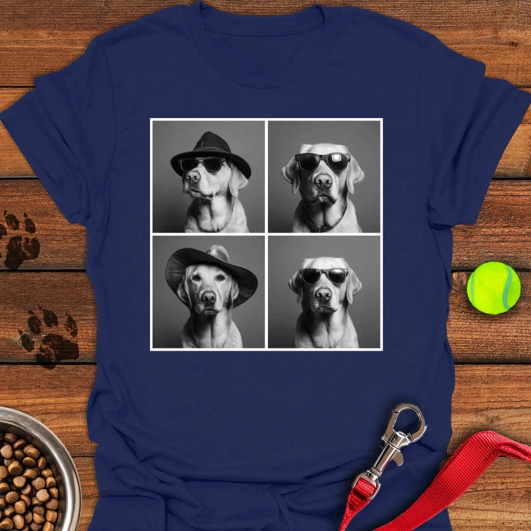 Labrador Photobooth T-Shirt Happy Dog Clothing Cute Themed Dog Gift Ideas
