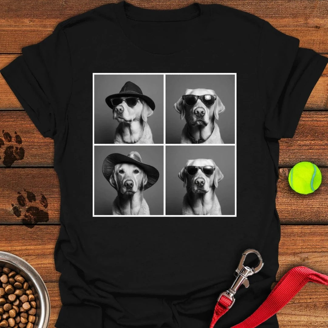 Labrador Photobooth T-Shirt Happy Dog Clothing Cute Themed Dog Gift Ideas