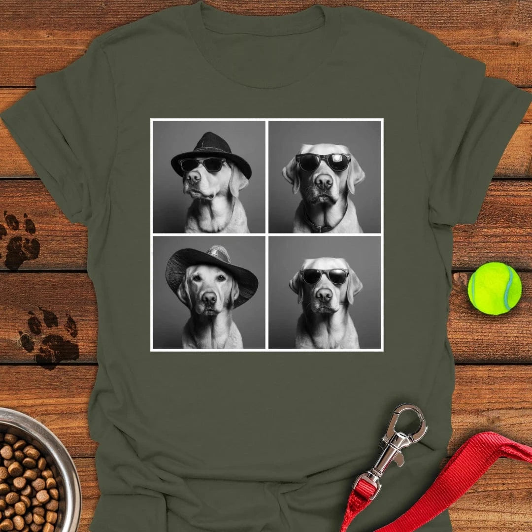 Labrador Photobooth T-Shirt Happy Dog Clothing Cute Themed Dog Gift Ideas