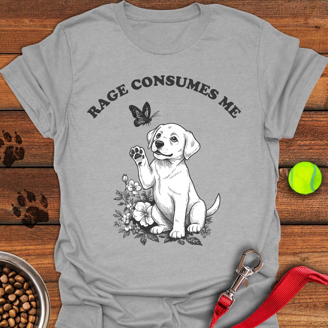 Labrador Rage T-Shirt Sleepy Dog Apparel Dog Mom Merchandise