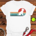 Labrador Retro Sunset T-Shirt Gifts For Labrador Retriever Lovers