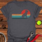 Labrador Retro Sunset T-Shirt Gifts For Labrador Retriever Lovers