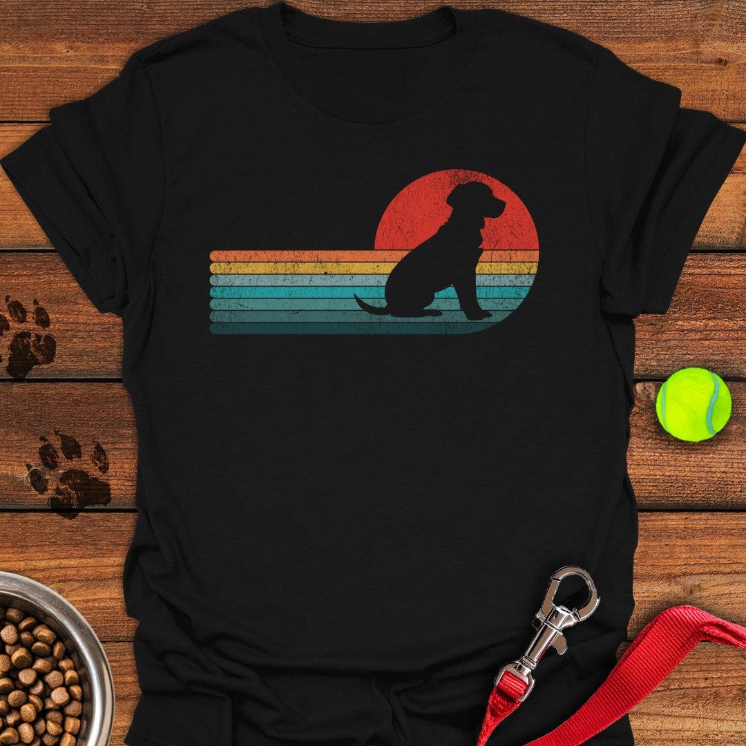 Labrador Retro Sunset T-Shirt Loyal Dog Clothing Mother's Day Gift Ideas