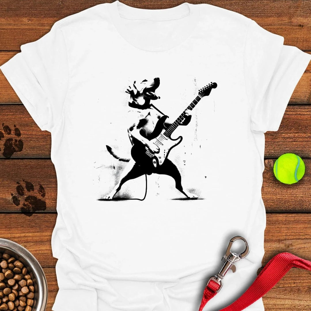 Labrador Rocking the Guitar T-Shirt Adorable Dog Apparel Dog Mom Mother's Day Gifts