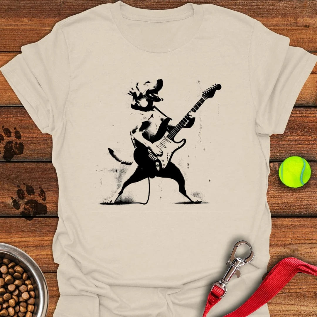 Labrador Rocking the Guitar T-Shirt Adorable Dog Apparel Dog Mom Mother's Day Gifts